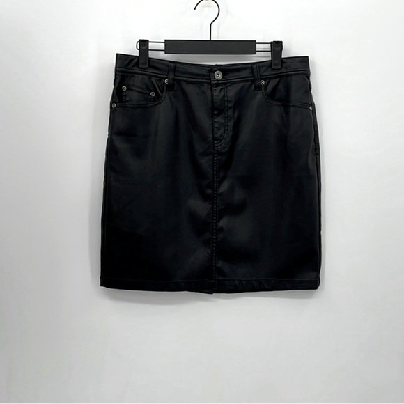 TRIBAL Jeans Faux Leather Skirt - Picture 2 of 5